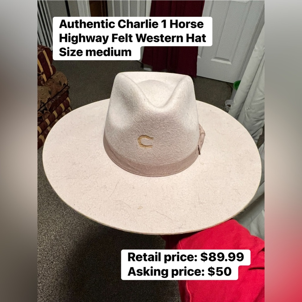 Charlie 1 Horse Highway Felt Western Hat - Mushroom